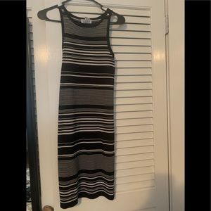 Small black/stripped bodycon dress
